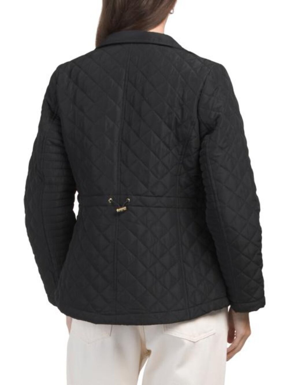 WEATHERPROOF Quilted Jacket With Detachable Hood And Plaid Yoke Lining - Picture 3 of 4